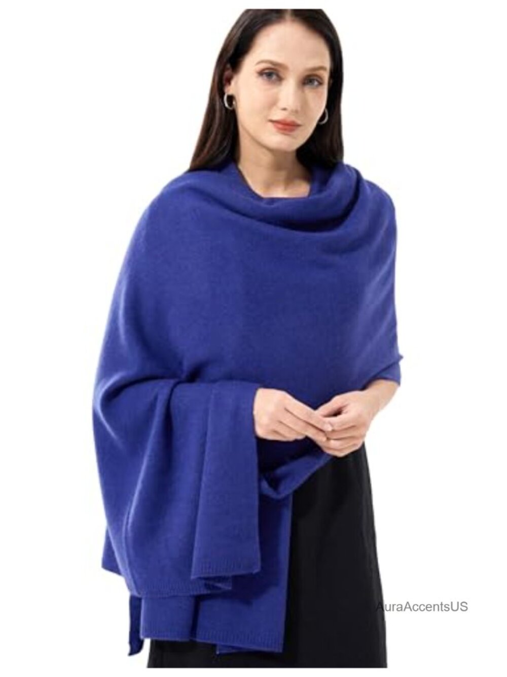 Luxury 100% Cashmere Knitted Shawl Wrap Extra Large Travel Scarf Stole Pashmina